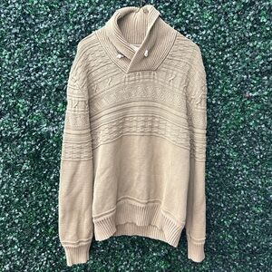 H&M Beige Textured Men's Sweater